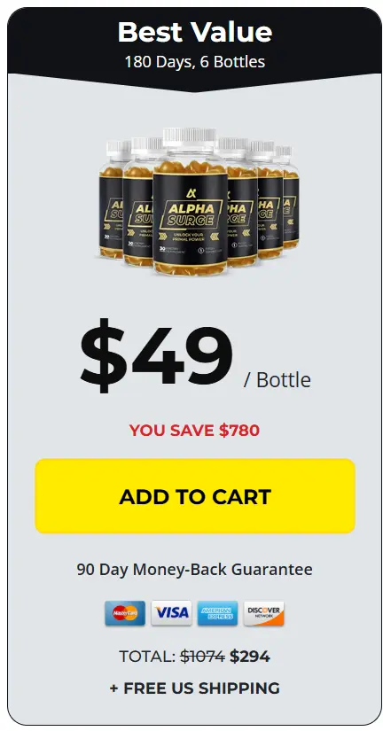 Alpha Surge 6 bottles